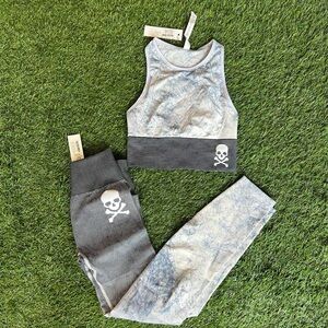 Lululemon X Soulcycle set legging and top NWT $178 size 4